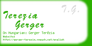 terezia gerger business card